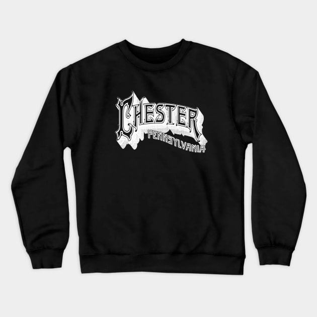 Vintage Chester, PA Crewneck Sweatshirt by DonDota